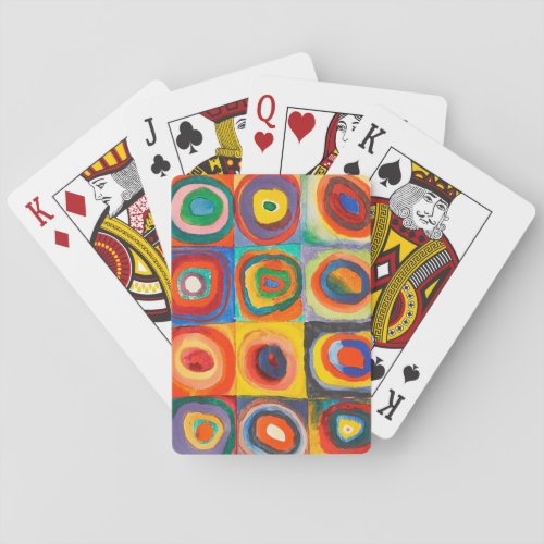 Color Study  Wassily Kandinsky Poker Cards