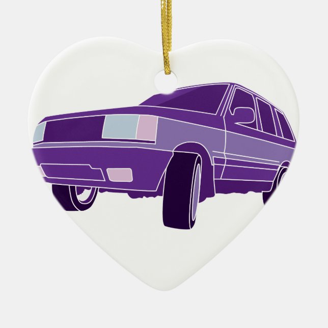 Color SUV Ceramic Ornament (Front)