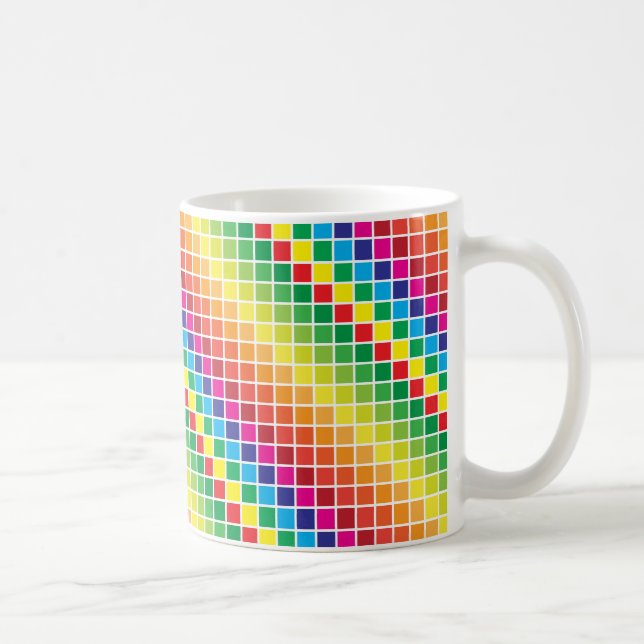 color swatch rainbow coffee mug (Right)