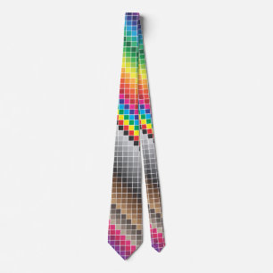 color swatch rainbow neck tie