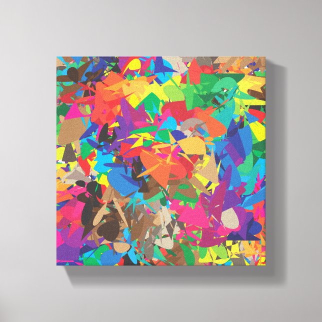 color swatch splashes canvas print (Front)