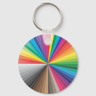 color swatches circle keychain