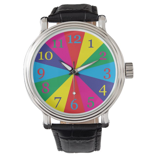  color swatches yellow green cyan blue m watch (Front)