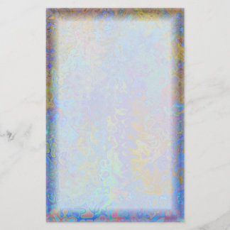 Color Swirl Border Stationery