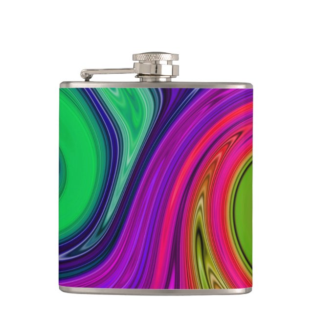 Color Swirl Flask (Front)