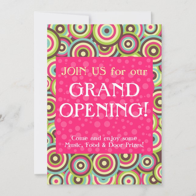 Color Swirl Invitation (Front)