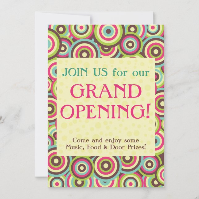 Color Swirl Invitation (Front)