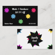 Color Swirl Loyalty Card