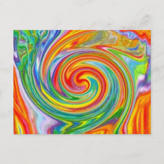 Color Swirl Postcard