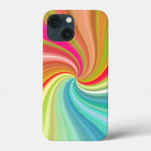 Color Swirl Rainbow Twist  iPhone 13 Mini Case