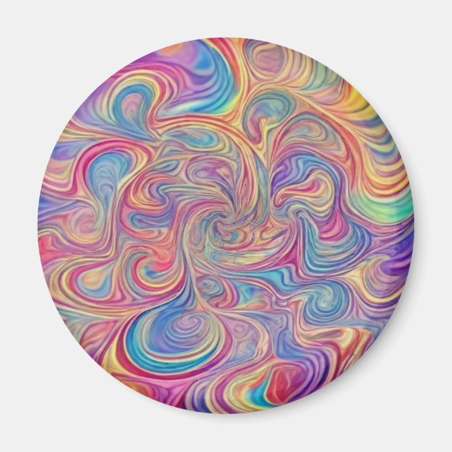 Color Swirls Magnet (Front)