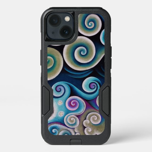 Color Swirls Otterbox iPhone Case (Back)