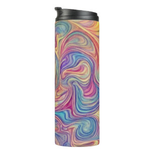 Color Swirls Thermal Tumbler