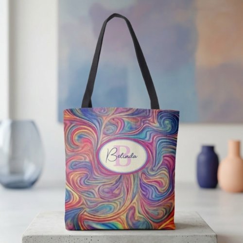 Color Swirls Tote Bag