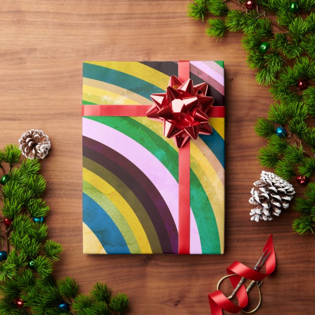 Color Swirls Wrapping Paper (Holiday Gift)