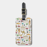 Color Symbols Of Egypt Pattern Luggage Tag at Zazzle
