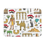 Color Symbols of Egypt Pattern Magnet