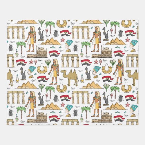 Color Symbols of Egypt Pattern Rug
