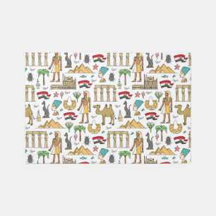 Color Symbols of Egypt Pattern Rug