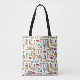 Color Symbols of Egypt Pattern Tote Bag