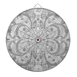 Color Symphony Mandala – Bold Psychedelic Floral Dart Board
