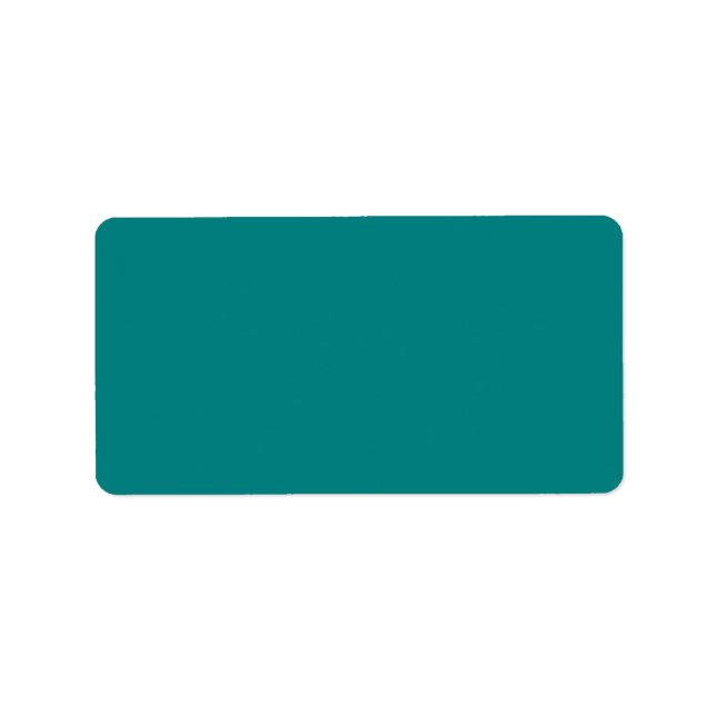 color teal label (Front)