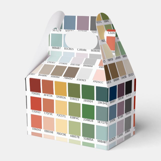 Color Test Favor Boxes (Front Side)