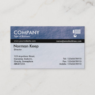 Color Tex Banded - Blue Stone Business Card