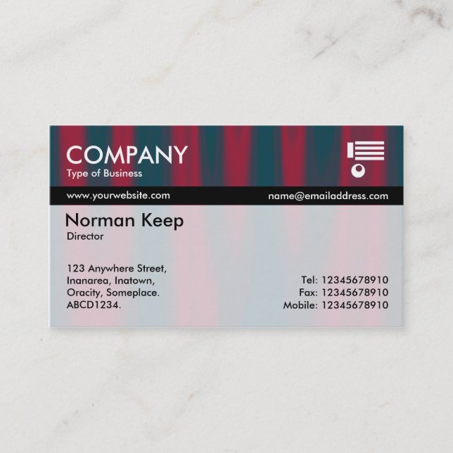 Color Tex Banded - Drapery 02 Business Card (Front)