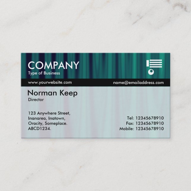 Color Tex Banded - Drapery 03 Business Card (Front)
