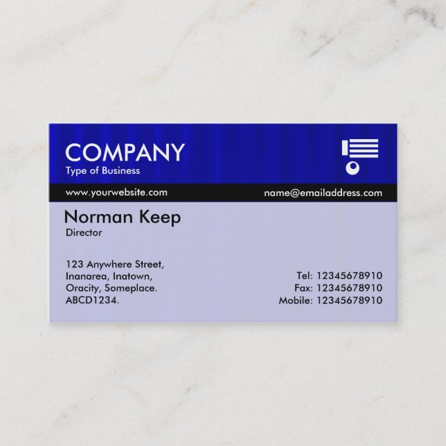 Color Tex Banded - Drapery 05 Business Card (Front)
