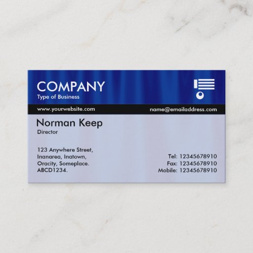 Customizable Color Tex Banded - Midnight Curtains Business Card Templates