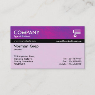 Color Tex Banded - Red and Blue Stone Business Card