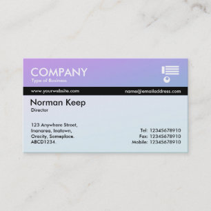 Color Tex Banded - Soft Gradients Business Card