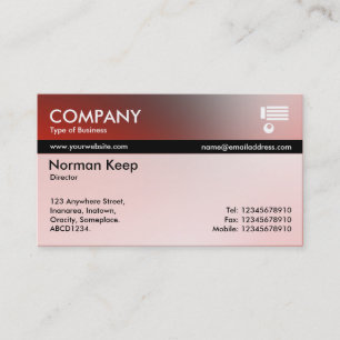 Color Tex Banded - Soft Gradients Business Card