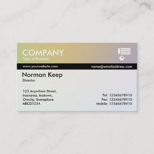 Color Tex Banded - Soft Gradients Business Card