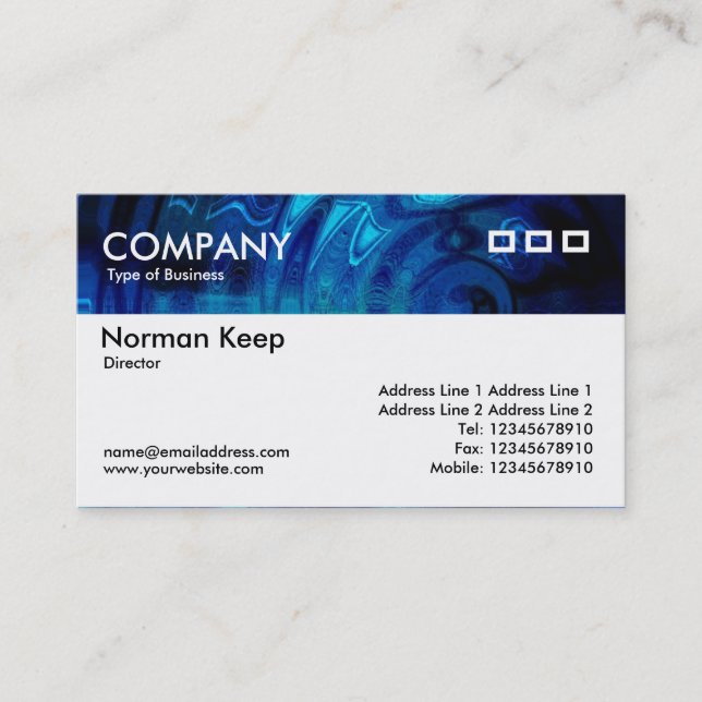 Color Texture Header - Roman Baths Business Card (Front)