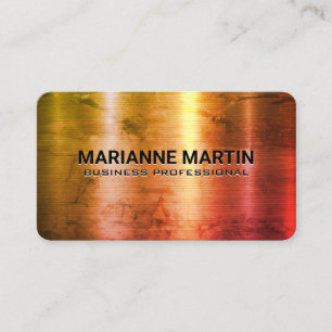 Color Texture Metal Brushed Business Card