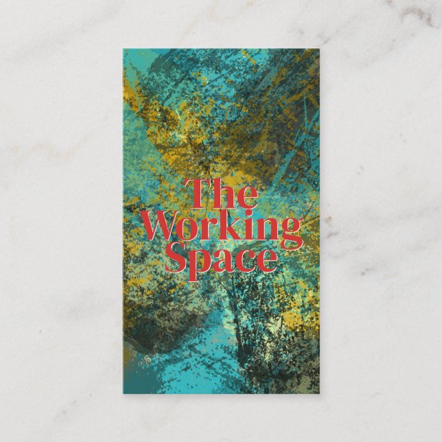 Color Texture | Painting Creative Business Card (Front)