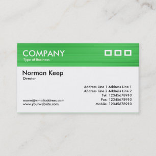 Color Textured Header - Brushed Green 2 Business Card