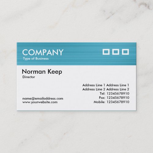 Color Textured Header _ Brushed Light Blue Business Card