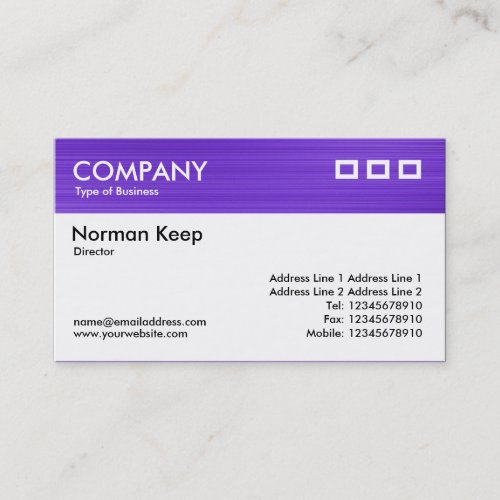 Color Textured Header - Brushed Violet Business Cards