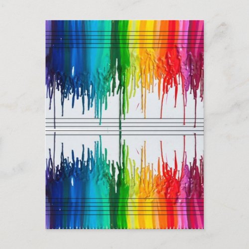 Color The Music or Music the Color Postcard