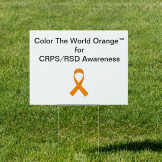 Color The World Orange™ for CRPS/RSD Sign