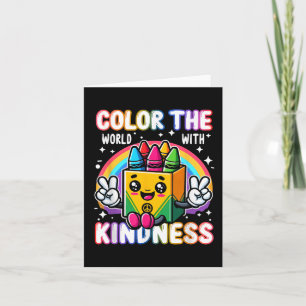 Color The World With Kindness Crayon Mental Health Card