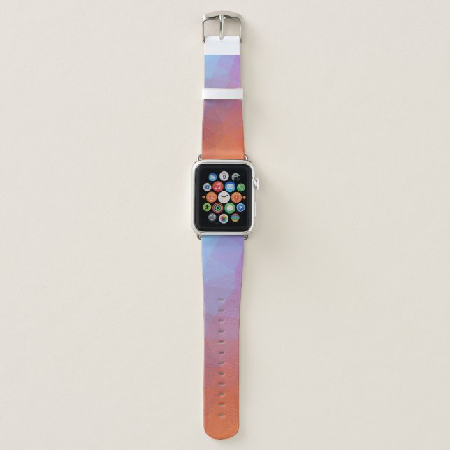 color theme mosaic abstract backgroundabstract,bac apple watch band (Front)