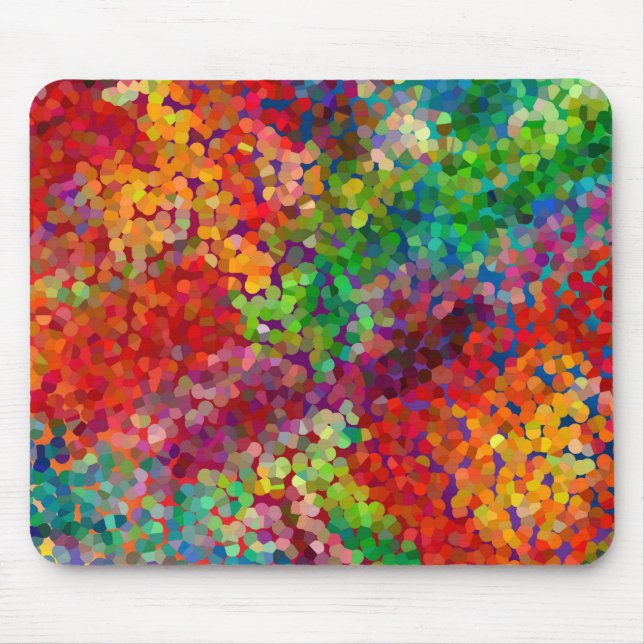 Color Theory Clash Mouse Pad (Front)
