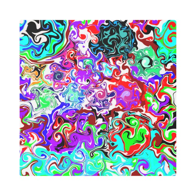 Color Therapy Fluid Art Swirls   (Front)
