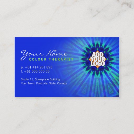Customizable Color Therapy Star Business Card