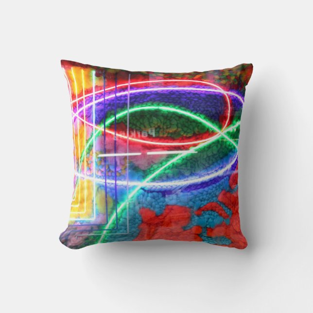 Color Therapy Throw Pillow (Front)